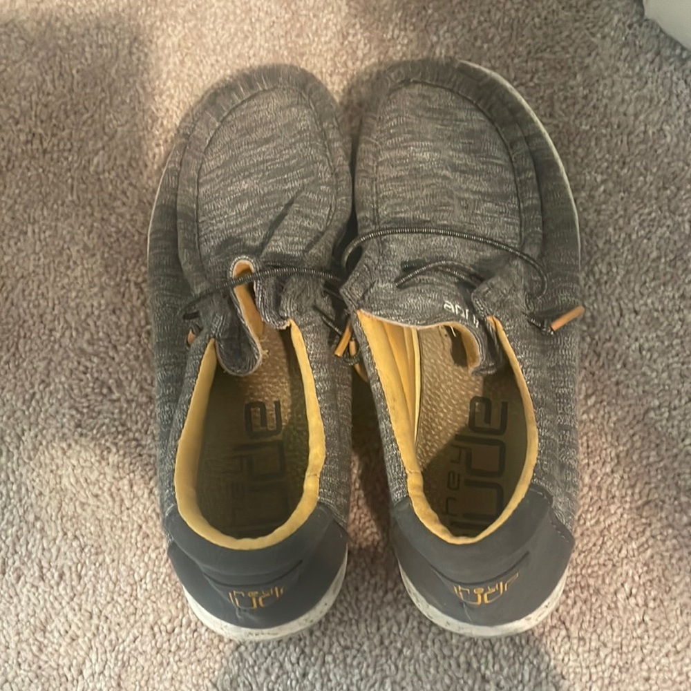 Gray hey dudes kids slip on shoes